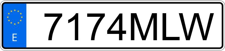 Numer rejestracyjny 7174MLW posiada SEAT IBIZA