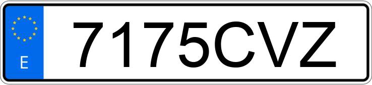 Numer rejestracyjny 7175CVZ posiada PEUGEOT 307