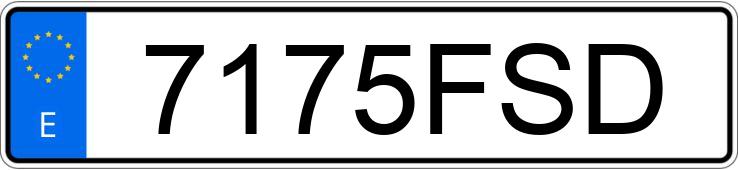 Numer rejestracyjny 7175FSD posiada BMW SERIE 3
