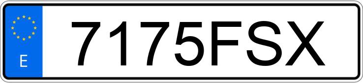 O número de registro 7175FSX tem SEAT LEON FR 2.0 TDI 170