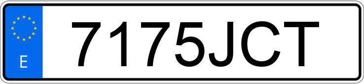Numer rejestracyjny 7175JCT posiada AUDI A6
