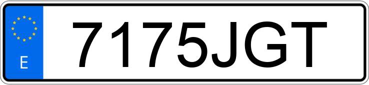 Numer rejestracyjny 7175JGT posiada SEAT IBIZA