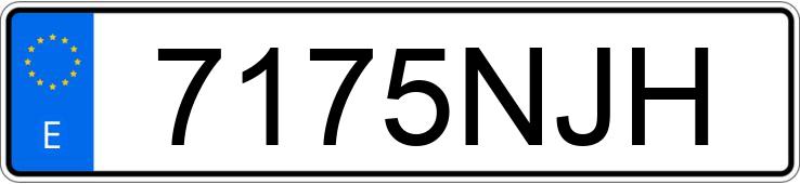 Numer rejestracyjny 7175NJH posiada BMW SERIE 3