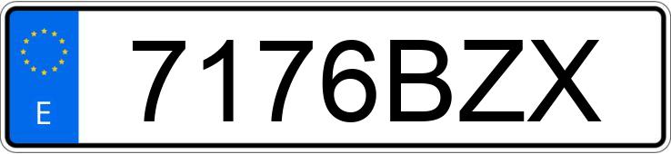 Numer rejestracyjny 7176BZX posiada SEAT IBIZA