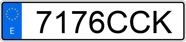 Numer rejestracyjny 7176CCK posiada CITROEN XANTIA