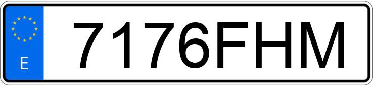 Numer rejestracyjny 7176FHM posiada RENAULT VEL SATIS