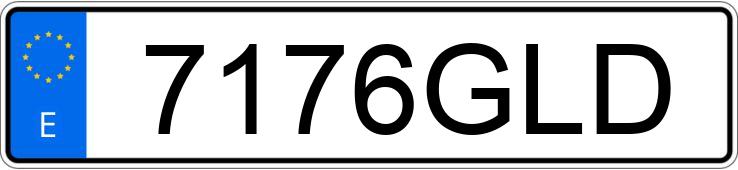 Numer rejestracyjny 7176GLD posiada VOLKSWAGEN GOLF