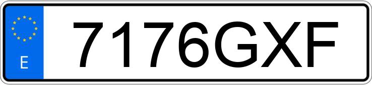 Numer rejestracyjny 7176GXF posiada KAWASAKI ER-6