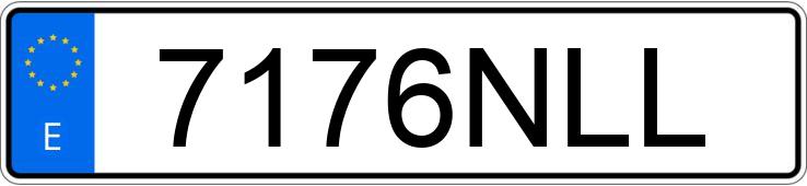 Numer rejestracyjny 7176NLL posiada VOLKSWAGEN TIGUAN