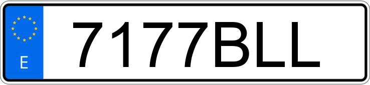 Numer rejestracyjny 7177BLL posiada MCC SMART