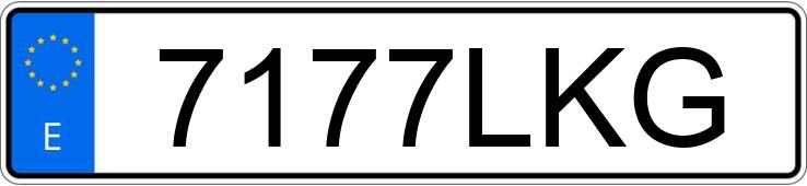 Numer rejestracyjny 7177LKG posiada PEUGEOT EXPERT