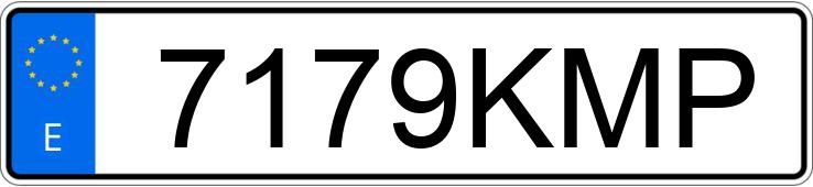 Numer rejestracyjny 7179KMP posiada AUDI A3 SPORTBACK 1.6 TDI 116