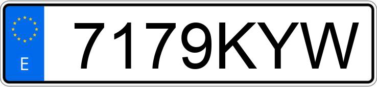 Numer rejestracyjny 7179KYW posiada ALFA ROMEO GIULIA