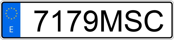 Numer rejestracyjny 7179MSC posiada MERCEDES A (177)