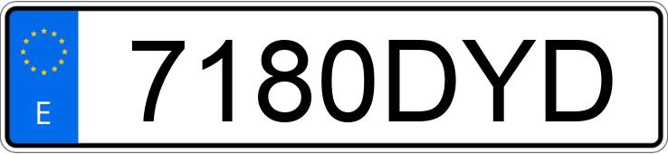 Numer rejestracyjny 7180DYD posiada SEAT LEON