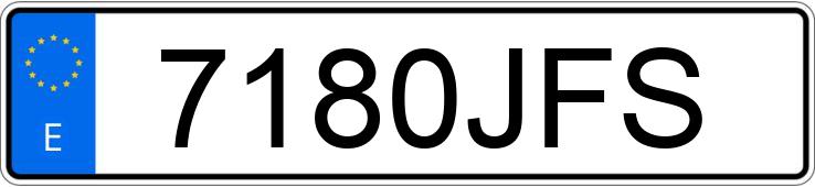 Numer rejestracyjny 7180JFS posiada OPEL ASTRA