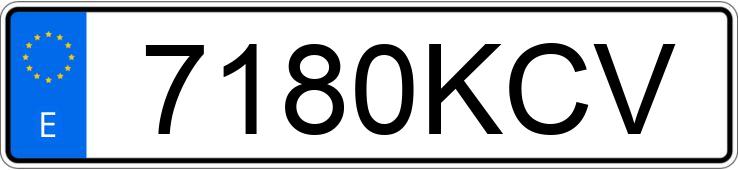 Numer rejestracyjny 7180KCV posiada VOLKSWAGEN GOLF SPORTSVAN