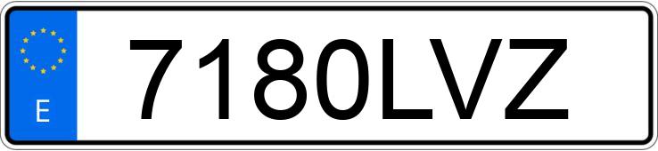 Numer rejestracyjny 7180LVZ posiada DACIA DUSTER