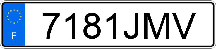 Numer rejestracyjny 7181JMV posiada SKODA OCTAVIA