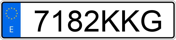 Numer rejestracyjny 7182KKG posiada RENAULT CLIO