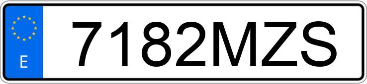 Numer rejestracyjny 7182MZS posiada BMW SERIE 1