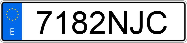 Numer rejestracyjny 7182NJC posiada TOYOTA RAV4