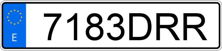 Registreringsnummeret 7183DRR har VOLKSWAGEN TOUAREG