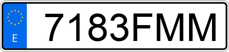 Numer rejestracyjny 7183FMM posiada BMW SERIE 5