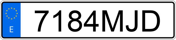 Numer rejestracyjny 7184MJD posiada VOLVO XC40