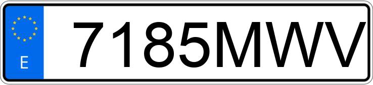 Numer rejestracyjny 7185MWV posiada AUDI A3 SPORTBACK 1.0 TFSI 116 S-TRONIC