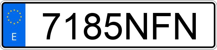 Numer rejestracyjny 7185NFN posiada CITROEN BERLINGO