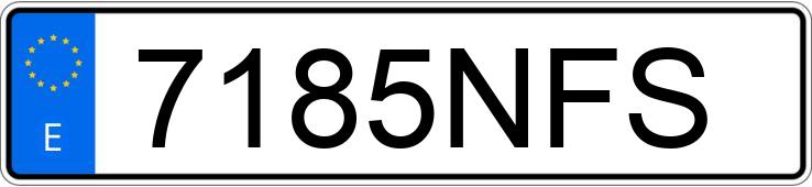 Numer rejestracyjny 7185NFS posiada BMW SERIE 1