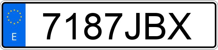 Numer rejestracyjny 7187JBX posiada NISSAN QASHQAI