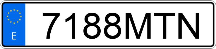 Numer rejestracyjny 7188MTN posiada SEAT IBIZA