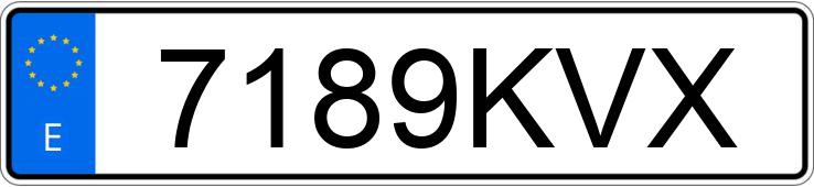 Numer rejestracyjny 7189KVX posiada KIA PICANTO