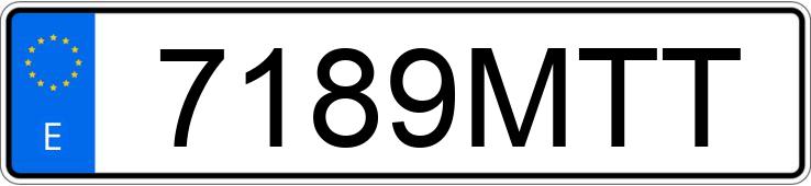 Numer rejestracyjny 7189MTT posiada BMW SERIE 5