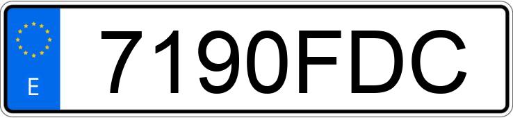 Numer rejestracyjny 7190FDC posiada CITROEN JUMPER