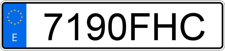 Numer rejestracyjny 7190FHC posiada FORD FOCUS