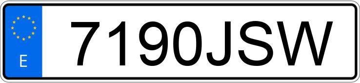 Numer rejestracyjny 7190JSW posiada SEAT IBIZA Numer rejestracyjny 7190JSW posiada SEAT IBIZA