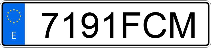 Numer rejestracyjny 7191FCM posiada BMW SERIE 3