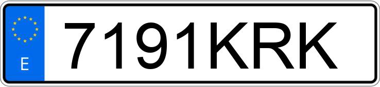 Numer rejestracyjny 7191KRK posiada SMART FORFOUR Numer rejestracyjny 7191KRK posiada SMART FORFOUR