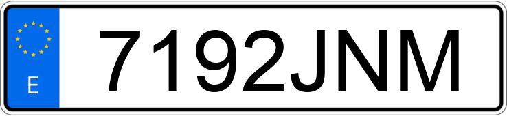 Numer rejestracyjny 7192JNM posiada VOLKSWAGEN GOLF Numer rejestracyjny 7192JNM posiada VOLKSWAGEN GOLF