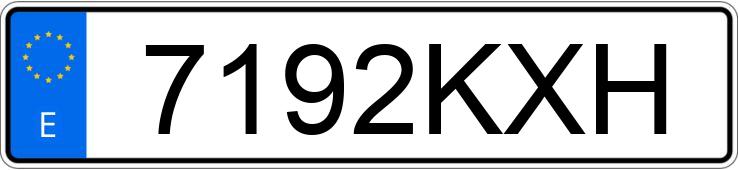 Numer rejestracyjny 7192KXH posiada LAND ROVER RANGE ROVER EVOQUE