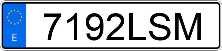 Numer rejestracyjny 7192LSM posiada BMW SERIE 1