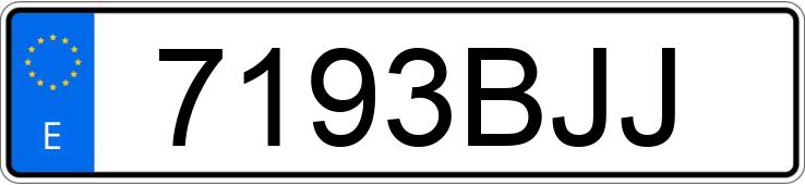 Numer rejestracyjny 7193BJJ posiada RENAULT CLIO