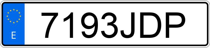 Numer rejestracyjny 7193JDP posiada SEAT IBIZA