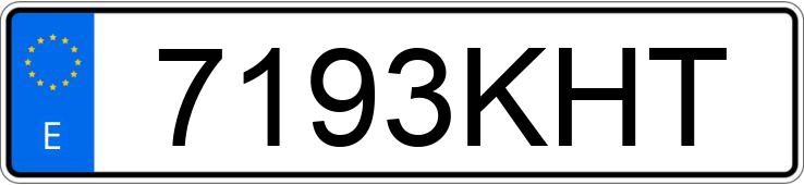 Numer rejestracyjny 7193KHT posiada FIAT 500