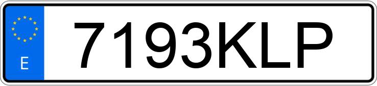 Numer rejestracyjny 7193KLP posiada YAMAHA MT 07