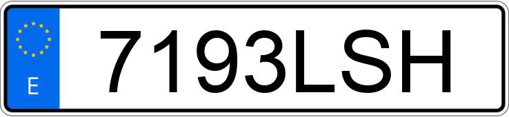 Numer rejestracyjny 7193LSH posiada CITROEN BERLINGO
