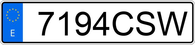 Numer rejestracyjny 7194CSW posiada RENAULT MEGANE